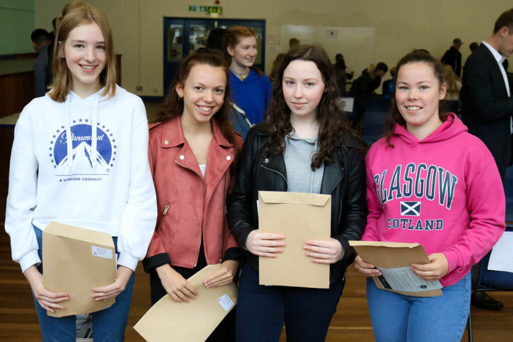 south wirral students collecting their gcse results