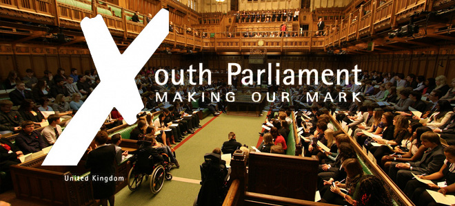 South Wirral High School Students taking part in the UK Youth Parliament