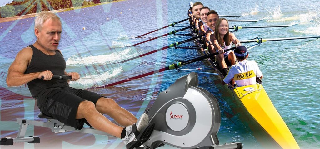 staff of south Wirral rowing with the south Wirral logo faintly in the background